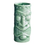Acopa 21 oz. Green Ceramic Tiki Mug - 12/Case