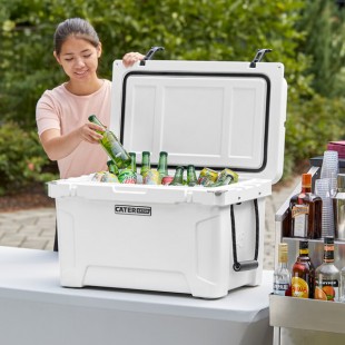 CaterGator CG45WH White 45 Qt. Rotomolded Outdoor Cooler / Ice Chest CaterGator CG45WH White 45 Qt. Rotomolded Outdoor Cooler / Ice Chest