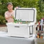 CaterGator CG45WH White 45 Qt. Rotomolded Outdoor Cooler / Ice Chest