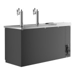 Avantco UDD-3-CT-6 Black Kegerator / Beer Dispenser with (2) Triple Tap Tower and Club Top - (3) 1/2 Keg Capacity Avantco UDD-3-CT-6 Black Kegerator / Beer Dispenser with (2) Triple Tap Tower and Club Top - (3) 1/2 Keg Capacity