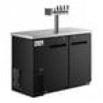Avantco UDD-3-CT-6 Black Kegerator / Beer Dispenser with (2) Triple Tap Tower and Club Top - (3) 1/2 Keg Capacity Avantco UDD-3-CT-6 Black Kegerator / Beer Dispenser with (2) Triple Tap Tower and Club Top - (3) 1/2 Keg Capacity
