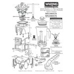 Waring MX1300XTX Xtreme 3 1/2 hp Commercial Blender with Programmable Keypad, Adjustable Speeds, and 64 oz. Copolyester Container - 120V Waring MX1300XTX Xtreme 3 1/2 hp Commercial Blender with Programmable Keypad, Adjustable Speeds, and 64 oz. Copolyester Container - 120V