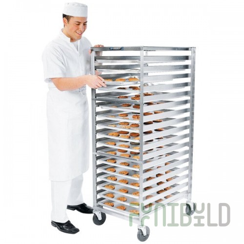 Lakeside 125 35 Pan End Load Stainless Steel Bun / Sheet Pan Rack - Assembled