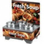 Vollrath 720201103 Country Kitchen Soup Merchandiser Base with Menu Board and 4 Qt. Accessory Pack - 120V, 1000W