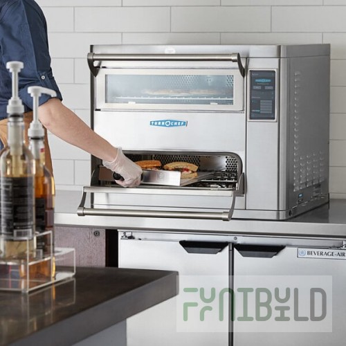 TurboChef HHD-9500-14-DL Double Batch Electric Countertop Impingement Ventless Oven with One Touch Controls- 208/240V, 3 Phase