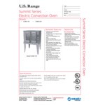 Garland / U.S. Range SUME-100 Summit Series Single Deck Full Size Electric Convection Oven - 208V, 1 Phase, 10.4 kW Garland / U.S. Range SUME-100 Summit Series Single Deck Full Size Electric Convection Oven - 208V, 1 Phase, 10.4 kW