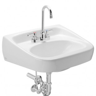 Zurn Elkay One Z.L4.M Manual Faucet Lavatory System with Wall Hung Lavatory - 20
