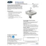 Zurn Elkay One Z.L4.M Manual Faucet Lavatory System with Wall Hung Lavatory - 20