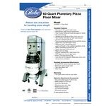 Globe SP62P 60 Qt. Planetary Floor Pizza Mixer with Guard, Bowl & Dough Hook - 208V, 3 Phase, 3 hp Globe SP62P 60 Qt. Planetary Floor Pizza Mixer with Guard, Bowl & Dough Hook - 208V, 3 Phase, 3 hp