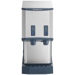 Scotsman HID312ABX-1A Meridian® Air-Cooled Countertop Nugget Ice Machine and Water Dispenser with Push Button Dispensing - 12 lb. Bin Capacity