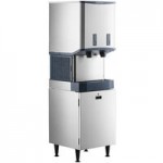 Scotsman HID312ABX-1A Meridian® Air-Cooled Countertop Nugget Ice Machine and Water Dispenser with Push Button Dispensing - 12 lb. Bin Capacity