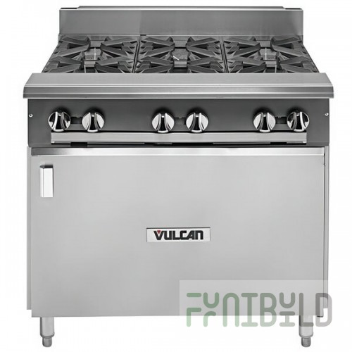 Vulcan V6B36B-LP V Series Liquid Propane 6 Burner 36