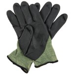 Cordova Power-Cor Steel / Synthetic Fiber Cut Resistant Gloves with Black Foam Nitrile Palm Coating - Extra Large