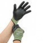 Cordova Power-Cor Steel / Synthetic Fiber Cut Resistant Gloves with Black Foam Nitrile Palm Coating - Extra Large