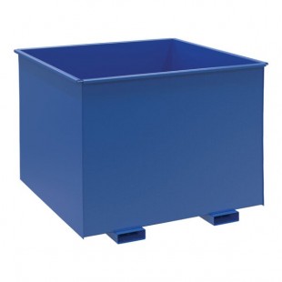 Vestil 2.5 Cubic Yard Heavy-Duty Steel Rotator Box Hopper R-250-HD-BL - 6,000 lb. Capacity Vestil 2.5 Cubic Yard Heavy-Duty Steel Rotator Box Hopper R-250-HD-BL - 6,000 lb. Capacity