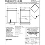 Vestil 2.5 Cubic Yard Heavy-Duty Steel Rotator Box Hopper R-250-HD-BL - 6,000 lb. Capacity Vestil 2.5 Cubic Yard Heavy-Duty Steel Rotator Box Hopper R-250-HD-BL - 6,000 lb. Capacity