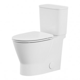 American Standard Aspirations 252AA899.020 White Vitreous China Floor Mount Elongated Toilet with Left Handle and 12 American Standard Aspirations 252AA899.020 White Vitreous China Floor Mount Elongated Toilet with Left Handle and 12