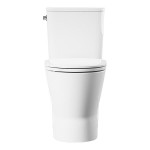 American Standard Aspirations 252AA899.020 White Vitreous China Floor Mount Elongated Toilet with Left Handle and 12 American Standard Aspirations 252AA899.020 White Vitreous China Floor Mount Elongated Toilet with Left Handle and 12