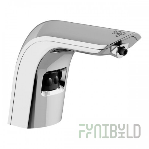 Sloan 3346160 Polished Chrome Battery-Powered Deck Mount Sensor Foam Soap Dispenser