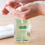 Micrell® 9752-12 8 oz. Floral Antibacterial Lotion Hand Soap with PCMX and Pump - 12/Case