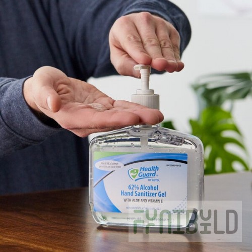 Kutol 5630 Health Guard 16 oz. Dye and Fragrance Free 62% Alcohol Instant Hand Sanitizer Gel - 12/Case