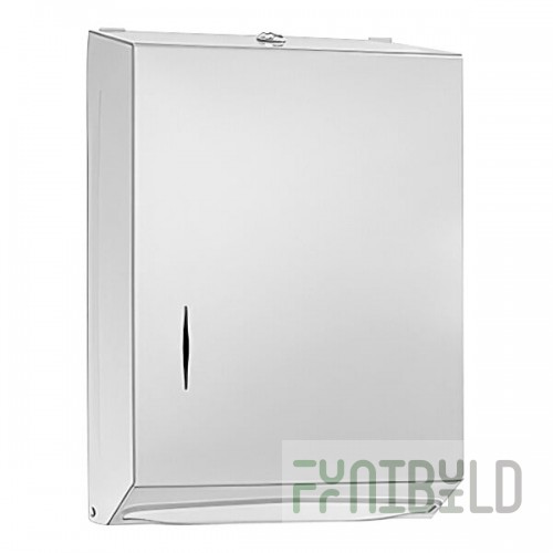 Bradley 250-150000 Surface-Mounted Stainless Steel C-Fold / Multifold Paper Towel Dispenser