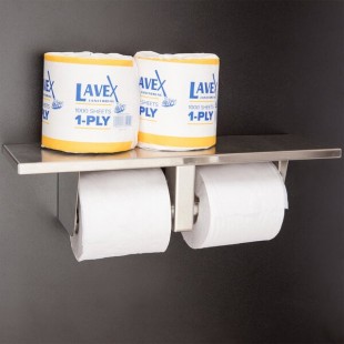 Bobrick B-2840 Multi Roll Toilet Tissue Dispenser with Utility Shelf and Satin Finish Bobrick B-2840 Multi Roll Toilet Tissue Dispenser with Utility Shelf and Satin Finish