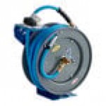 BluBird All-In-One Gray Powder-Coated Steel Air Hose Reel with 50' x 3/8 BluBird All-In-One Gray Powder-Coated Steel Air Hose Reel with 50' x 3/8
