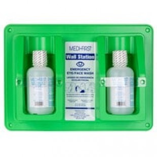 PhysiciansCare 24-102-001 16 oz. Double Eyewash Wall Station - 6/Case