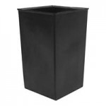 Witt Industries 1511HTAL 36 Gallon Almond Steel Decorative Trash Can with Swing Top Lid Witt Industries 1511HTAL 36 Gallon Almond Steel Decorative Trash Can with Swing Top Lid