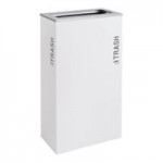 Ex-Cell Kaiser RC-KD36-T BT-HMG Black Tie Kaleidoscope Hammered Gray 36 Gallon Square Trash Can