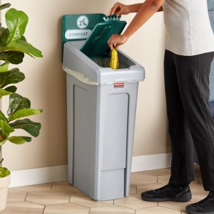 Rubbermaid® Slim Jim 2185051 23 Gallon Single-Stream Compost Recycling Station with Lid Rubbermaid® Slim Jim 2185051 23 Gallon Single-Stream Compost Recycling Station with Lid