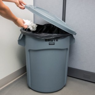 Rubbermaid® BRUTE 20 Gallon Gray Round Trash Can and Lid Rubbermaid® BRUTE 20 Gallon Gray Round Trash Can and Lid