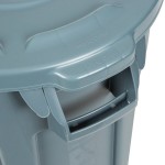Rubbermaid® BRUTE 20 Gallon Gray Round Trash Can and Lid
