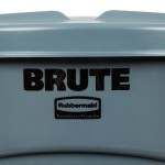 Rubbermaid® BRUTE 20 Gallon Gray Round Trash Can and Lid