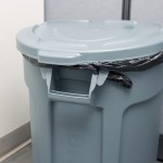 Rubbermaid® BRUTE 20 Gallon Gray Round Trash Can and Lid