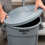 Rubbermaid® BRUTE 20 Gallon Gray Round Trash Can and Lid