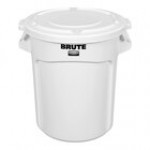 Rubbermaid® BRUTE 20 Gallon Gray Round Trash Can and Lid