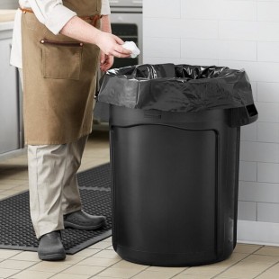 Rubbermaid® FG264360BLA BRUTE 44 Gallon Black Executive Round Trash Can