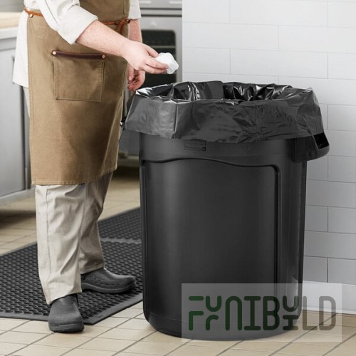 Rubbermaid® FG264360BLA BRUTE 44 Gallon Black Executive Round Trash Can