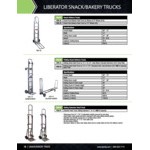 B&P Manufacturing 600 lb. Snack Food Delivery Hand Truck with 8 B&P Manufacturing 600 lb. Snack Food Delivery Hand Truck with 8