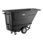 Lavex 0.5 Cubic Yard Black Heavy-Duty Tilt Truck / Trash Cart (850 lb. Capacity) Lavex 0.5 Cubic Yard Black Heavy-Duty Tilt Truck / Trash Cart (850 lb. Capacity)