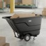 Lavex 0.5 Cubic Yard Black Heavy-Duty Tilt Truck / Trash Cart (850 lb. Capacity) Lavex 0.5 Cubic Yard Black Heavy-Duty Tilt Truck / Trash Cart (850 lb. Capacity)