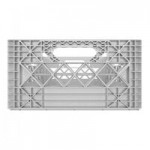 12 Qt. Black Rectangular Milk Crate - 19