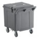 CaterGator 125 lb. Capacity Gray Mobile Ice Bin with Flip Lid