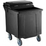 CaterGator 125 lb. Capacity Gray Mobile Ice Bin with Flip Lid
