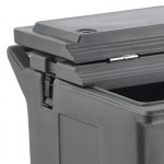 CaterGator 125 lb. Capacity Gray Mobile Ice Bin with Flip Lid