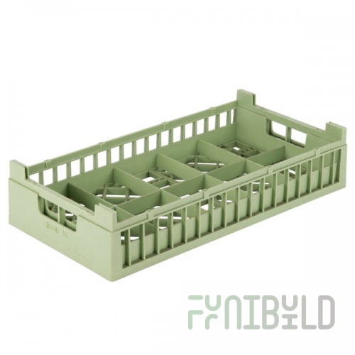 Vollrath 52806 Signature Half-Size Light Green 10 Compartment 4 1/8