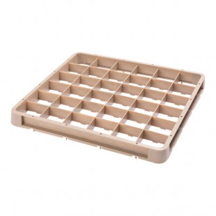 Vollrath CRC Traex® 36 Compartment Full-Size Beige Closed Wall Extender Vollrath CRC Traex® 36 Compartment Full-Size Beige Closed Wall Extender