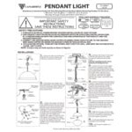 Canarm Delta Matte Black Pendant Light with Gold Accent - 120V, 60W Canarm Delta Matte Black Pendant Light with Gold Accent - 120V, 60W